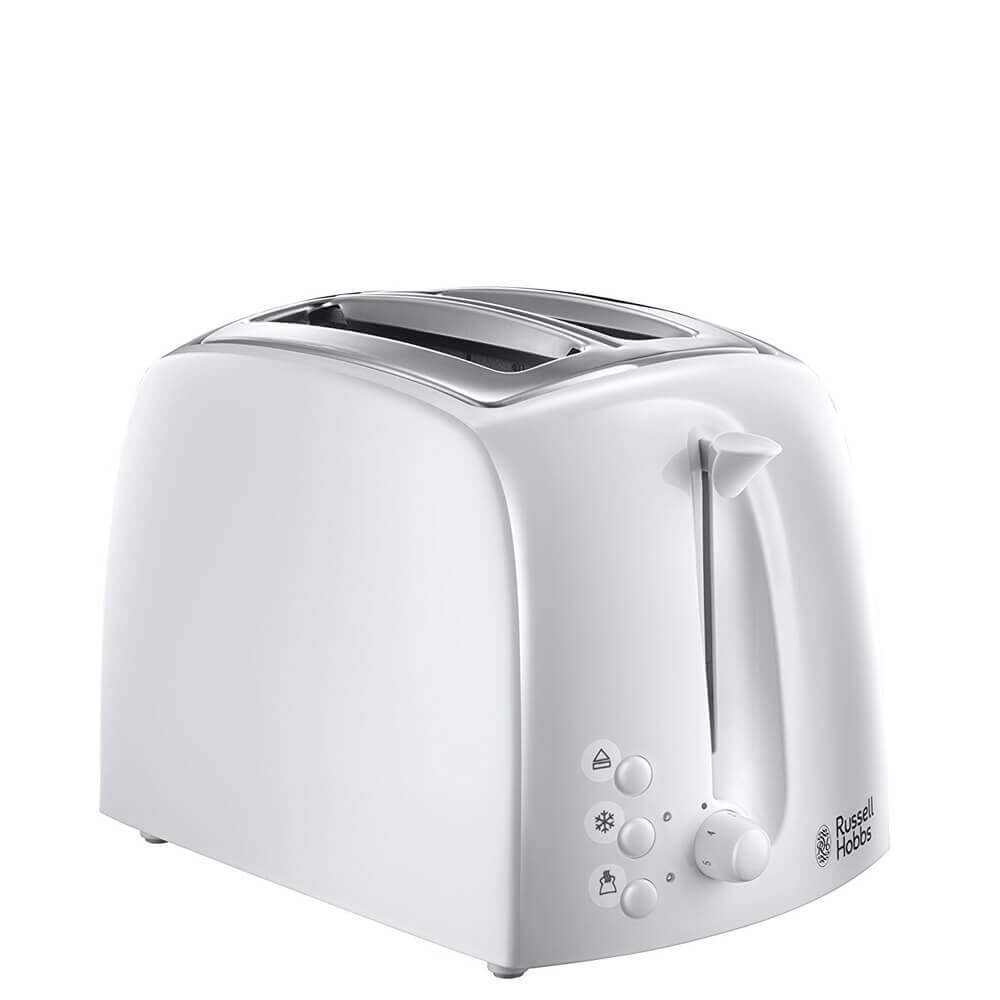Russell Hobbs White Textures 2 Slice Toaster
